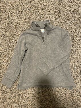 Crewcuts Gray Quarter-Zip Mock Neck Sweatshirt